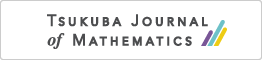 TSUKUBA JOURNAL of MATHEMATICS